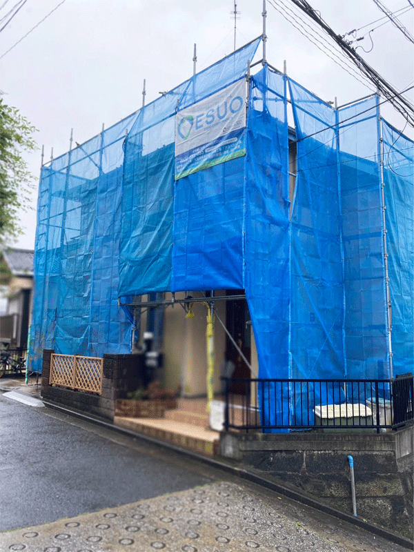 横浜市戸塚区平戸の住宅にて、屋根・外壁の塗装工事