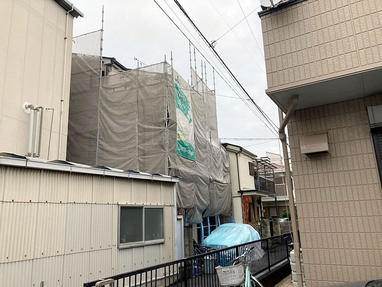 川崎市川崎区渡田新町にて住宅の補修工事