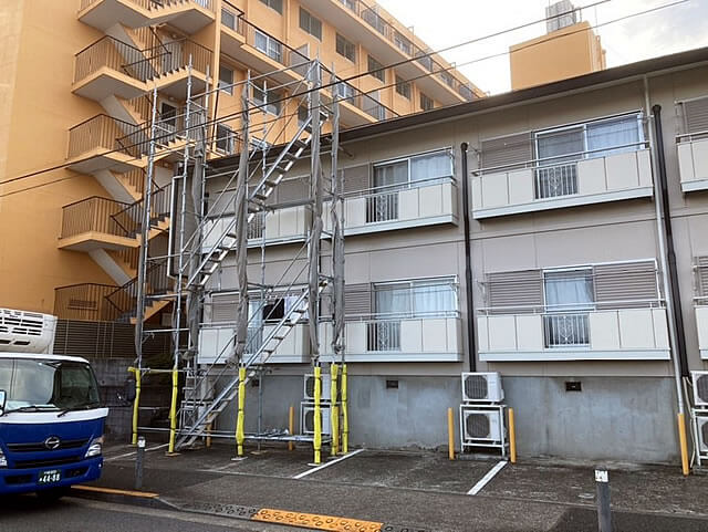 東京都世田谷区上野毛アパート漏水補修工事